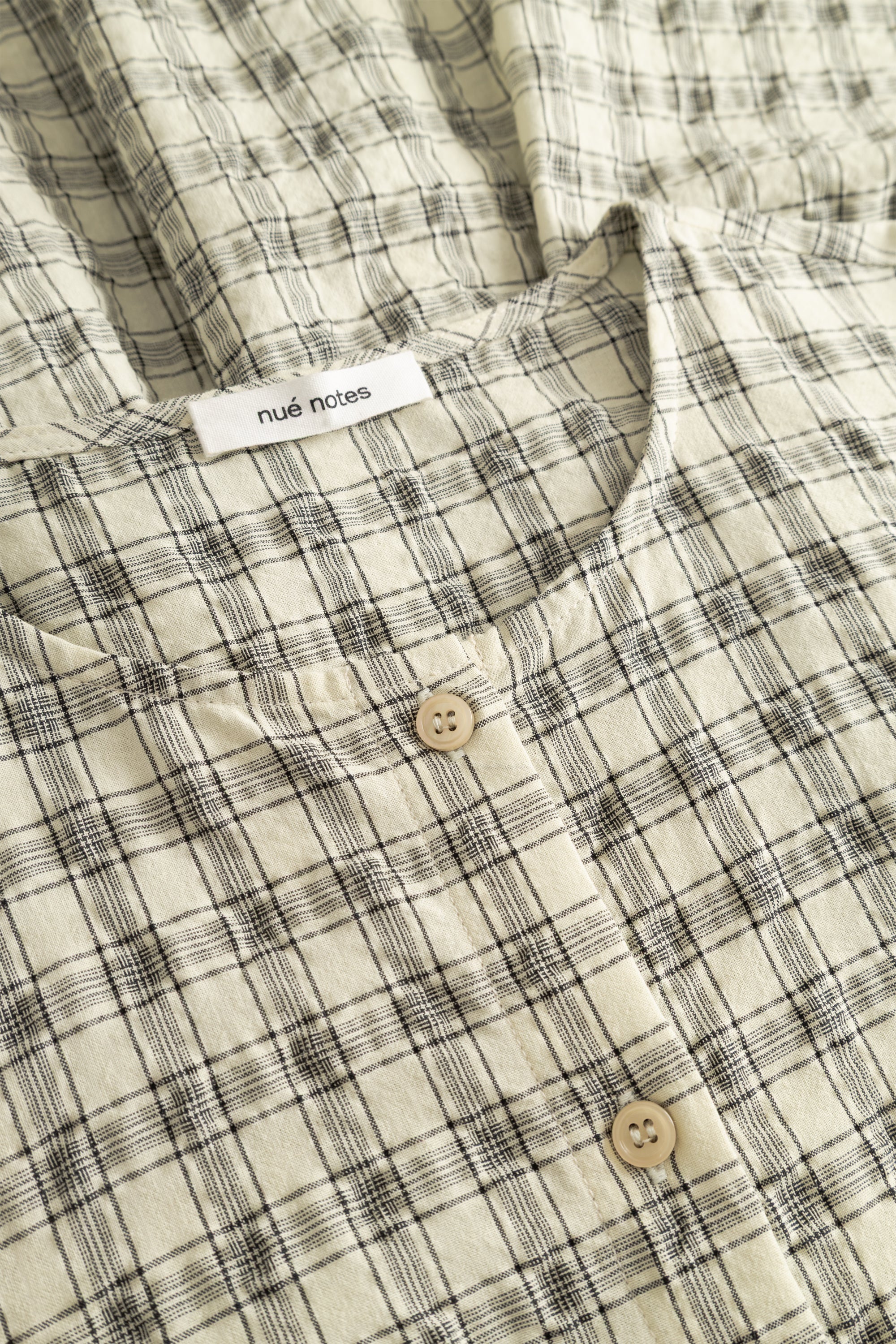 Savannah dress - Parchment check