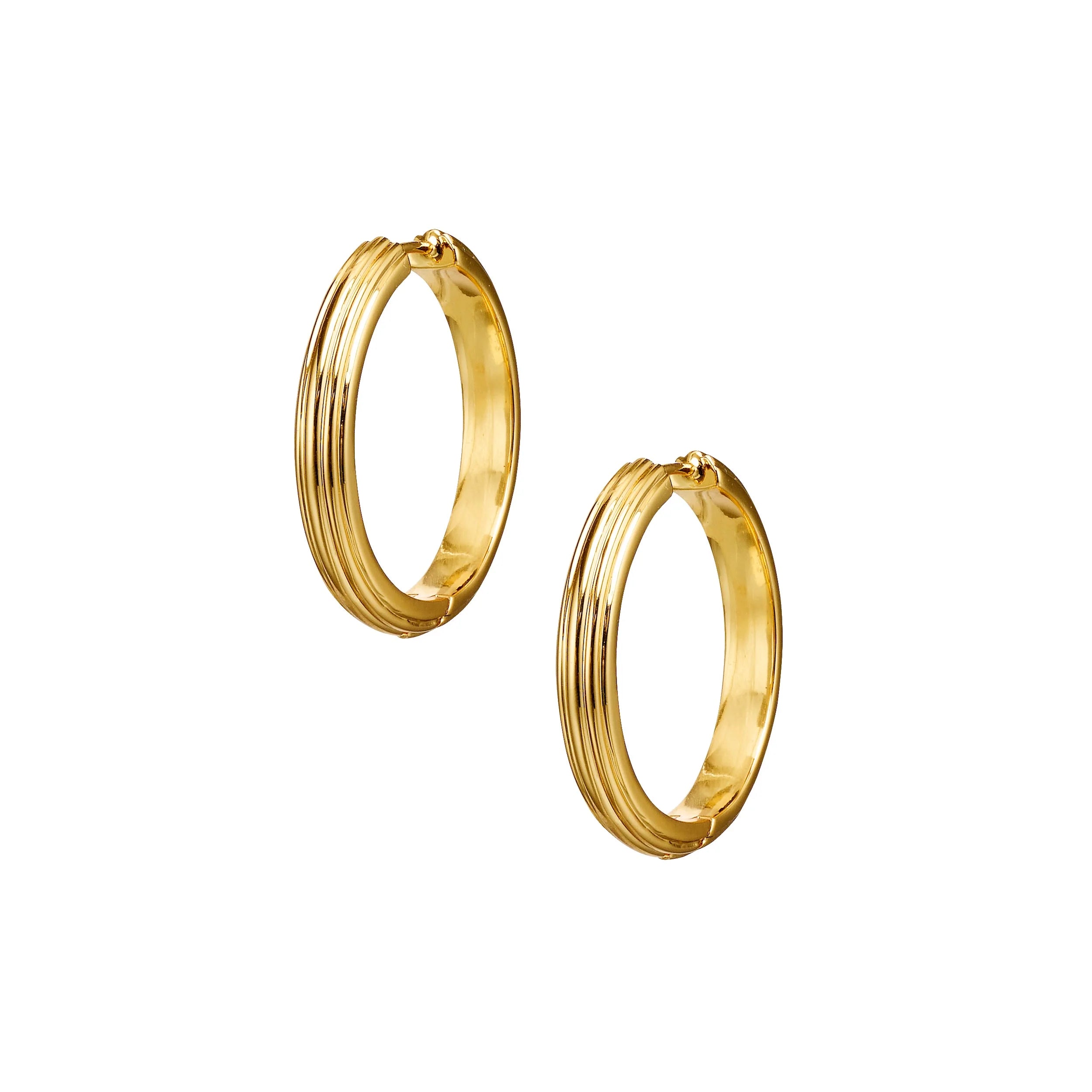 Golden deco hoops bold