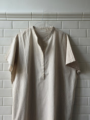Seoul ss dress - Tapioca coffee stripe