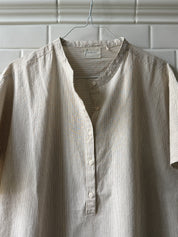 Seoul ss dress - Tapioca coffee stripe