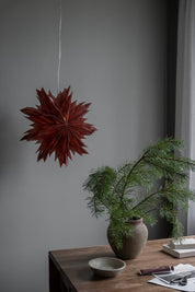 Oslo julestjerne 44 cm - Red ochre