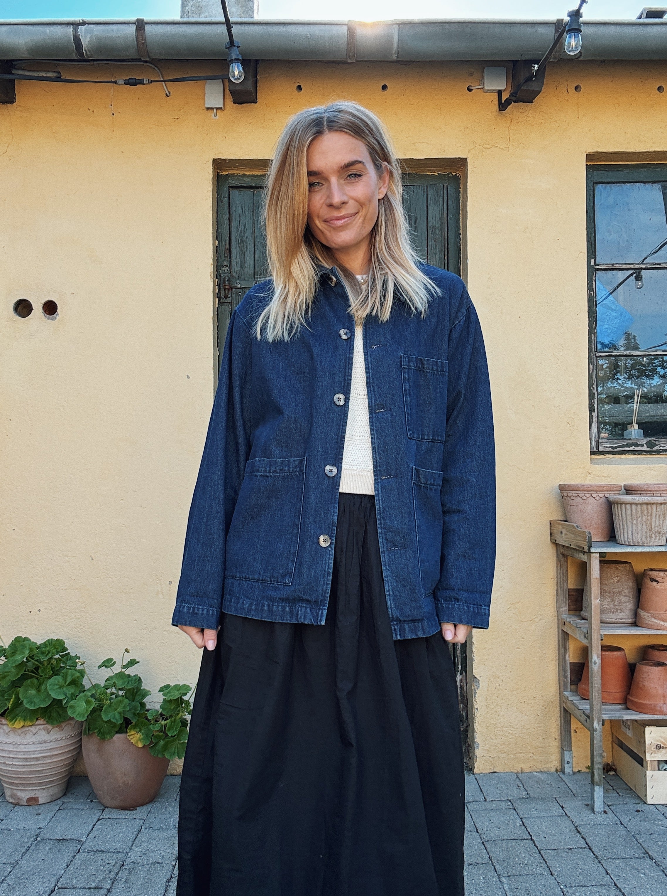 Cameron dark indigo denim workwear jacket