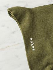 Merino wool ribbed socks - green