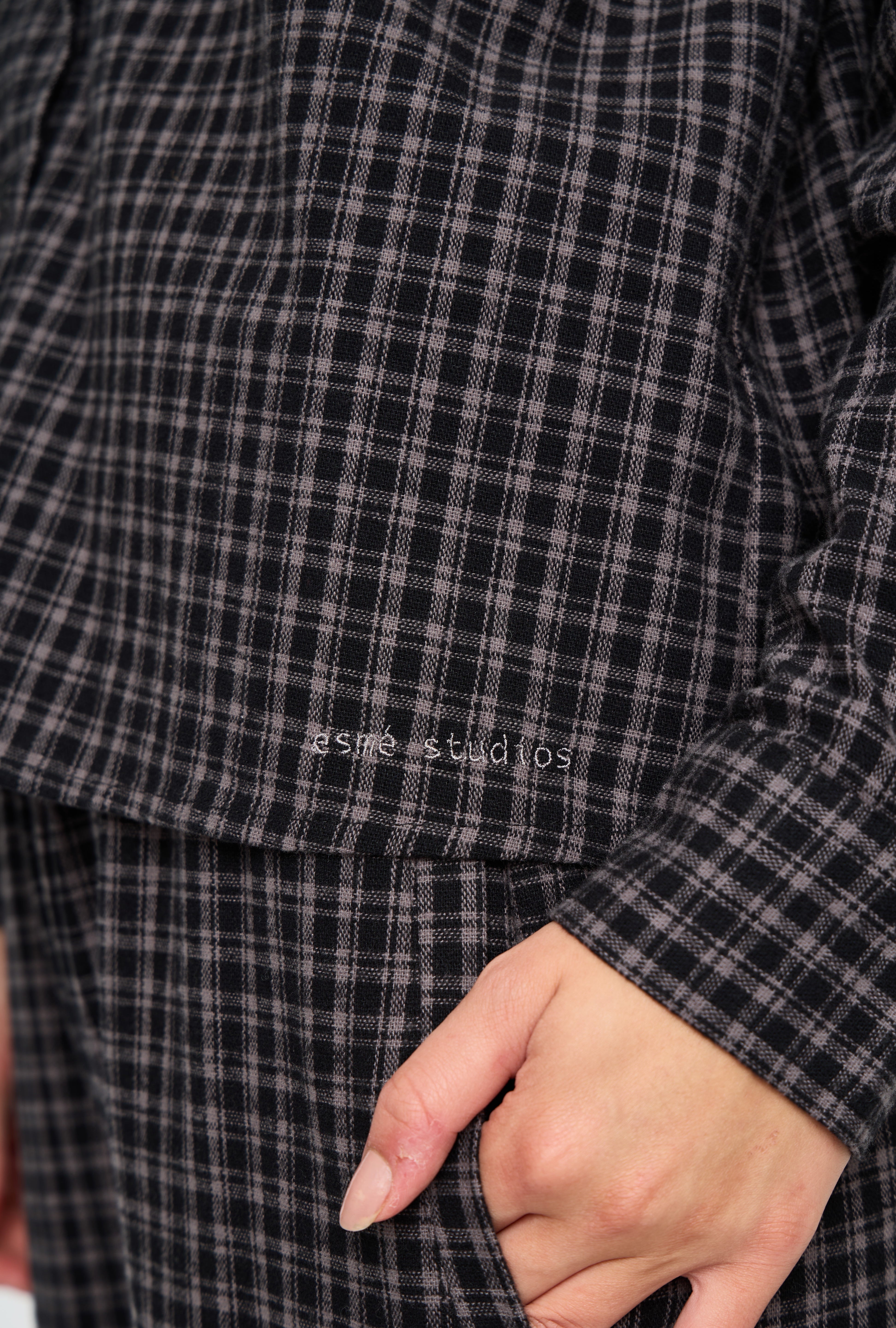 ESValdis Blouse - Black Check