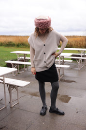 Thea Lambswool vest - Island fossil