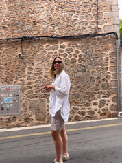 Sydney shorts - Coffee wide stripe