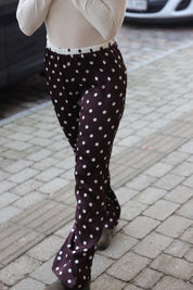 Anais silke bukser - Polka dot