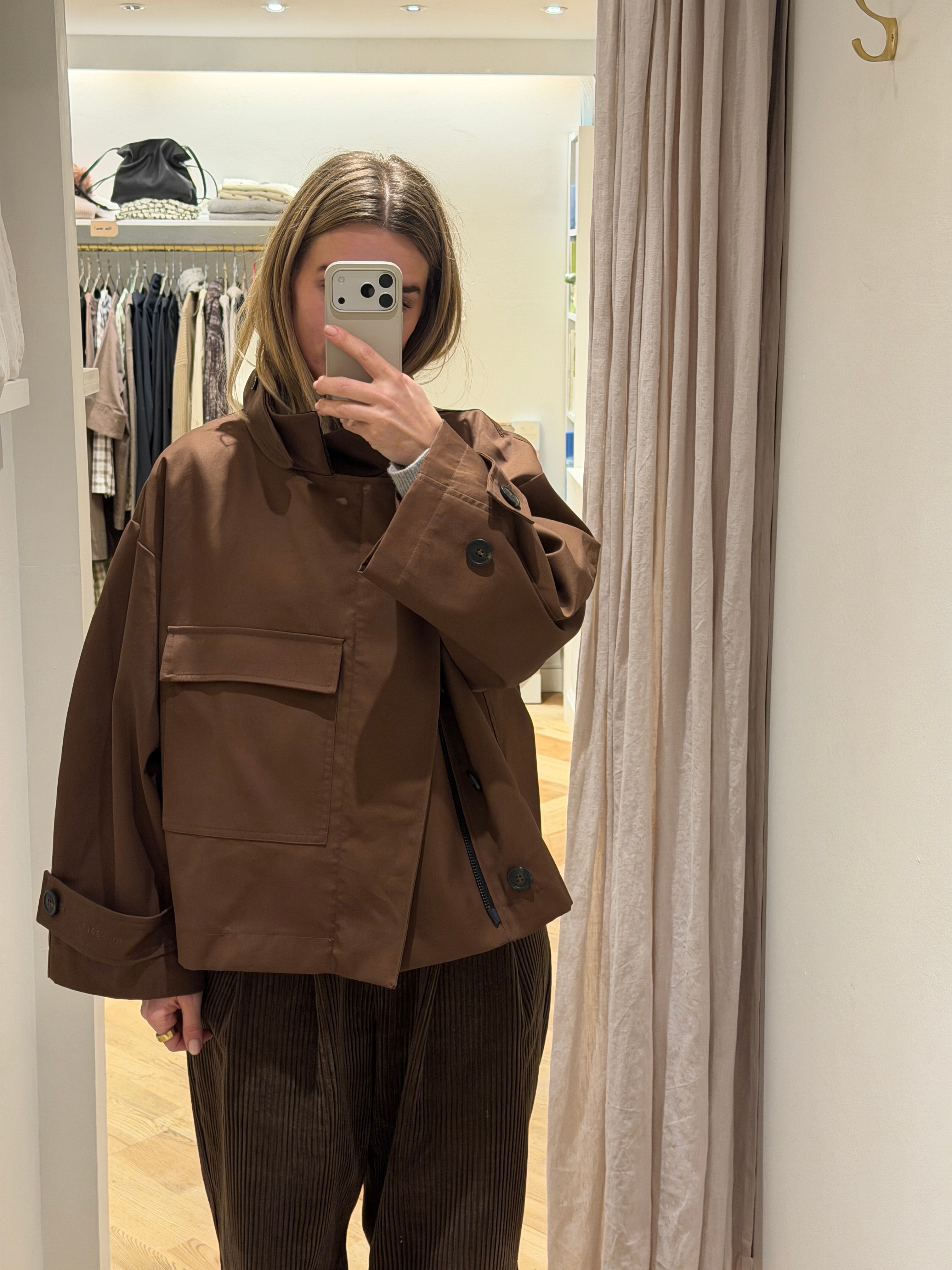 Water resistant jacket - Dusty brown