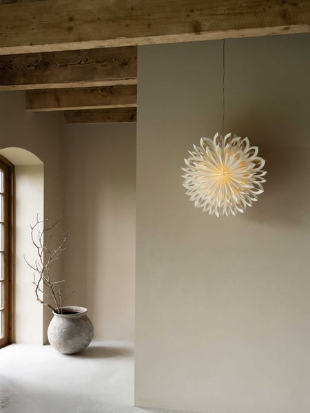 Clara julestjerne 50 cm - Hvid