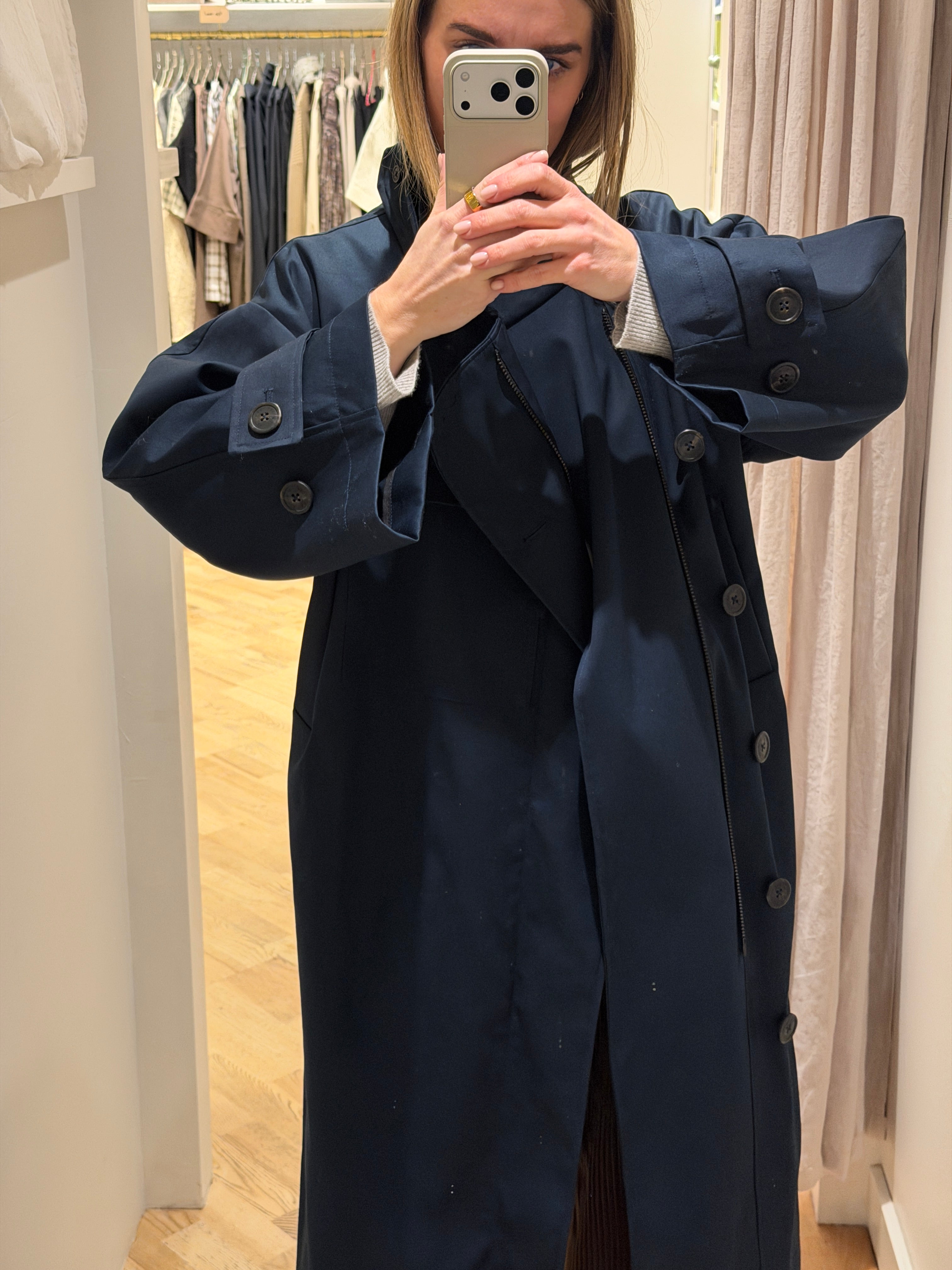 Water resistant coat - Navy