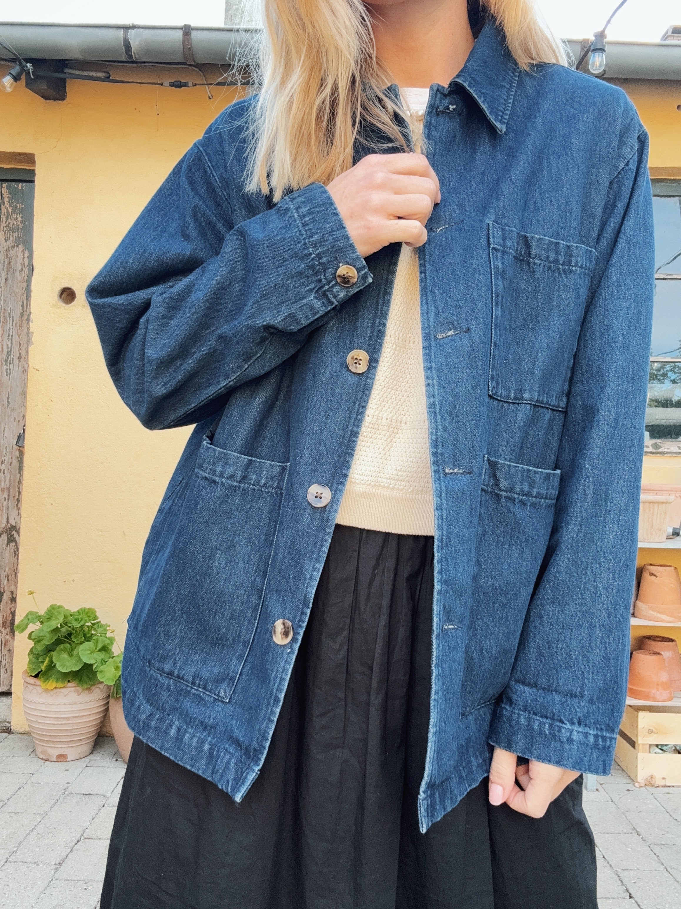 Cameron dark indigo denim workwear jacket