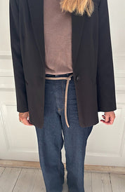 Lili waist belt - grey suede