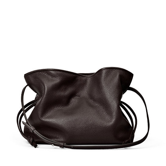 Camilla large bucket bag - black