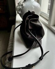 Camilla large bucket bag - black