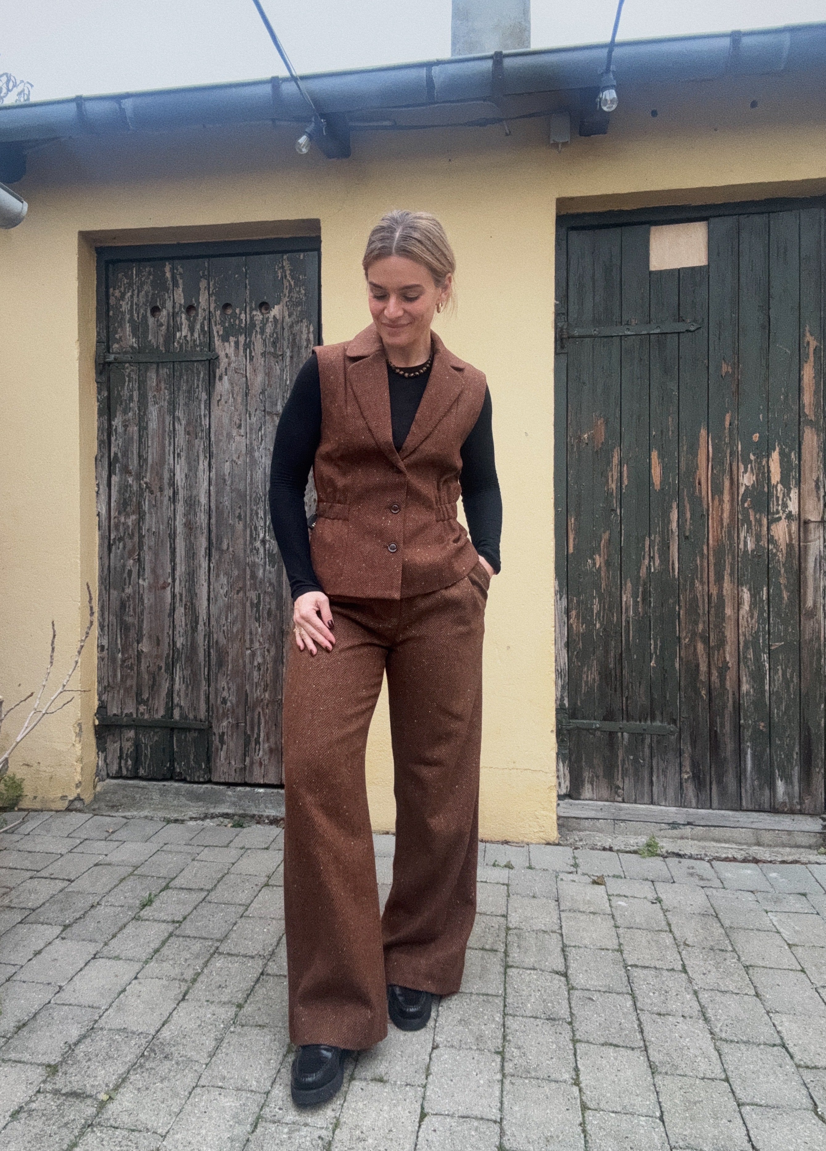 Russel pants - Rust melange