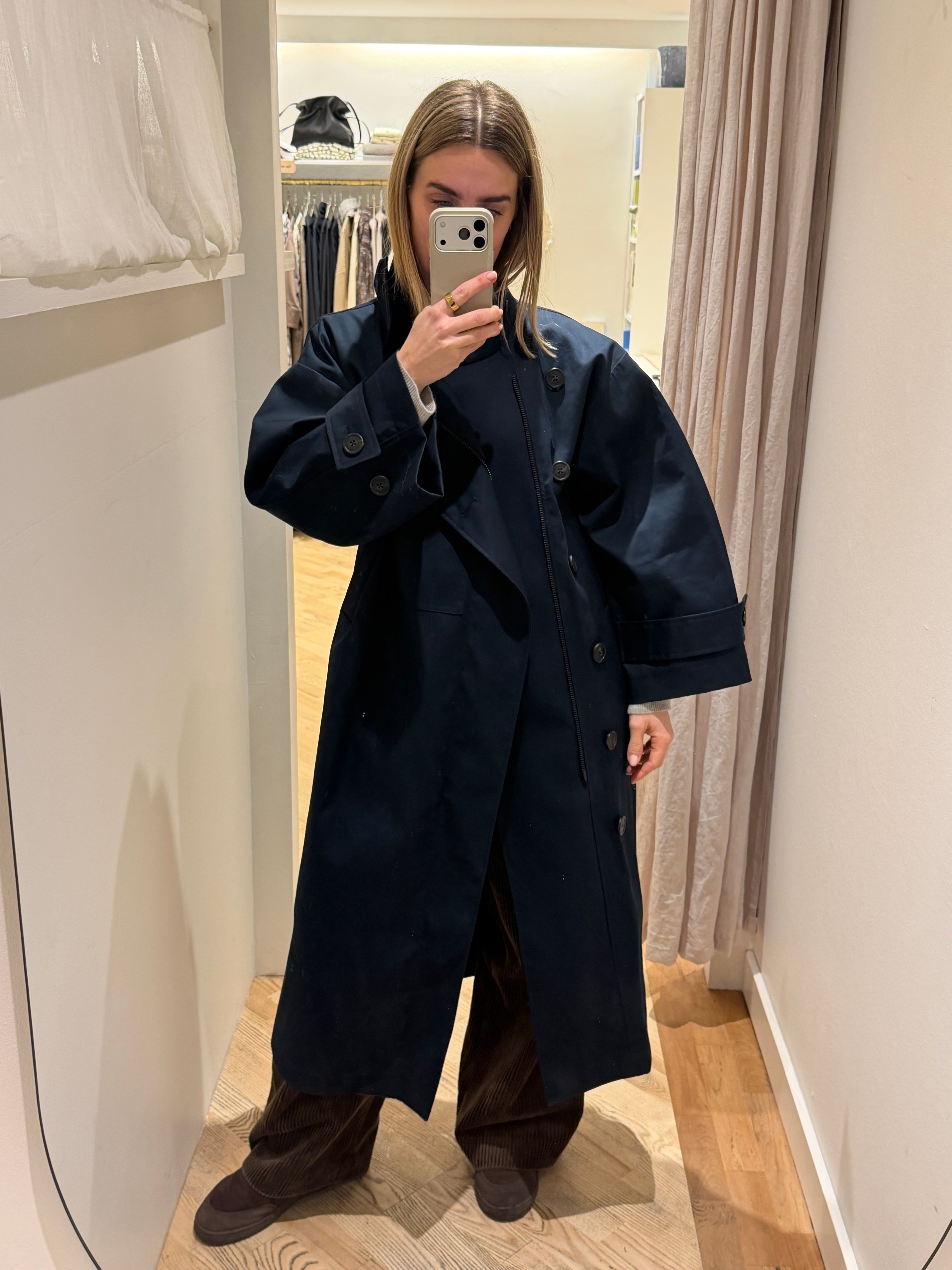 Water resistant coat - Navy