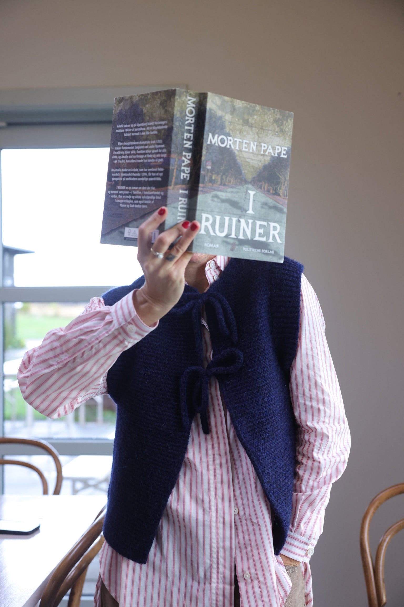 Shelby cotton-silk shirt - Red pink stripe