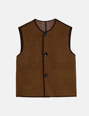 Runa vendbar vest - double wool