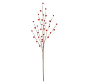 Frosted ilex berry branch - scarlet