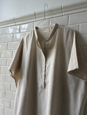 Seoul ss dress - Tapioca coffee stripe
