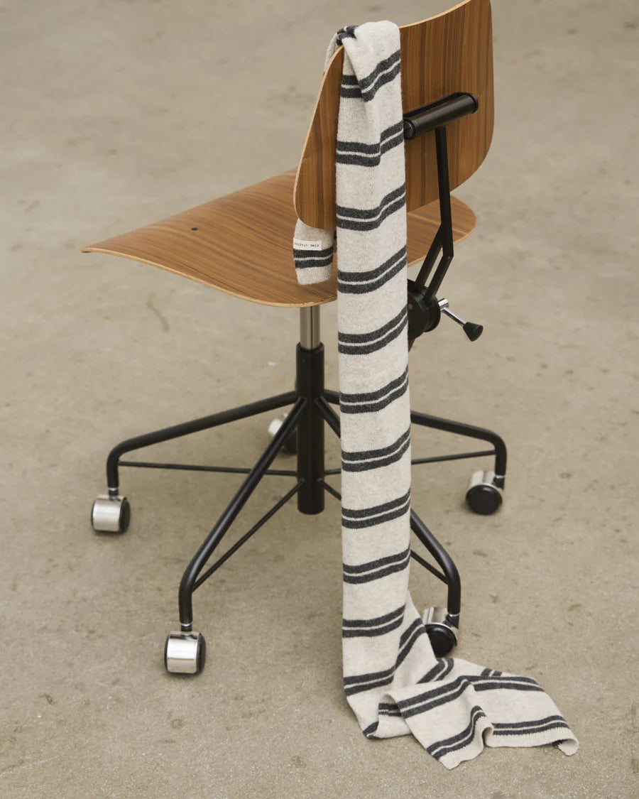 ESFiro knit scarf - Pure cashmere stripe