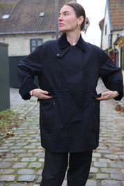 Cimana recyckled heavy trenchjacket - Black