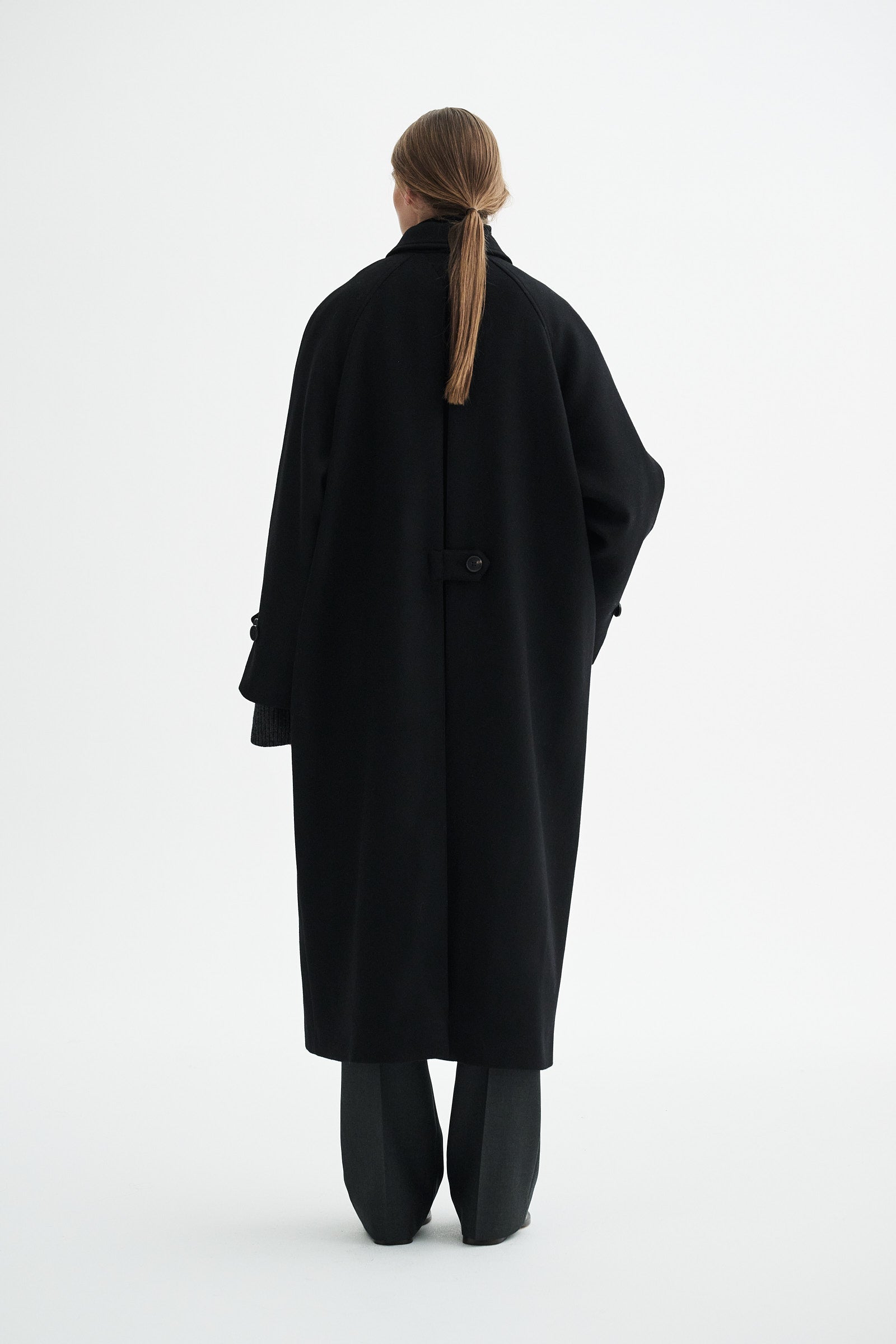 Caro wool coat - Black