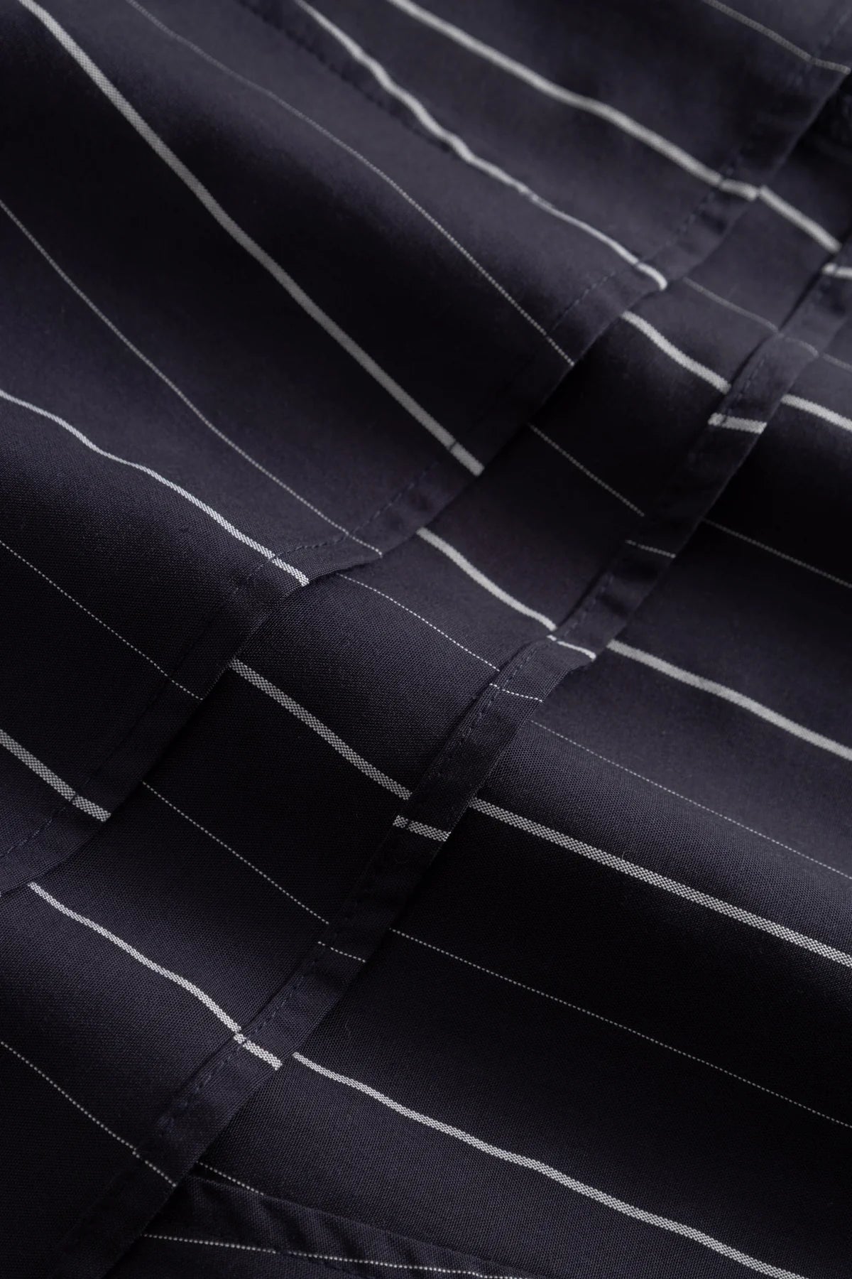 Pilar striped tencel skirt - dark navy stripe