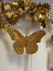 Sommerfugl ophæng - messing