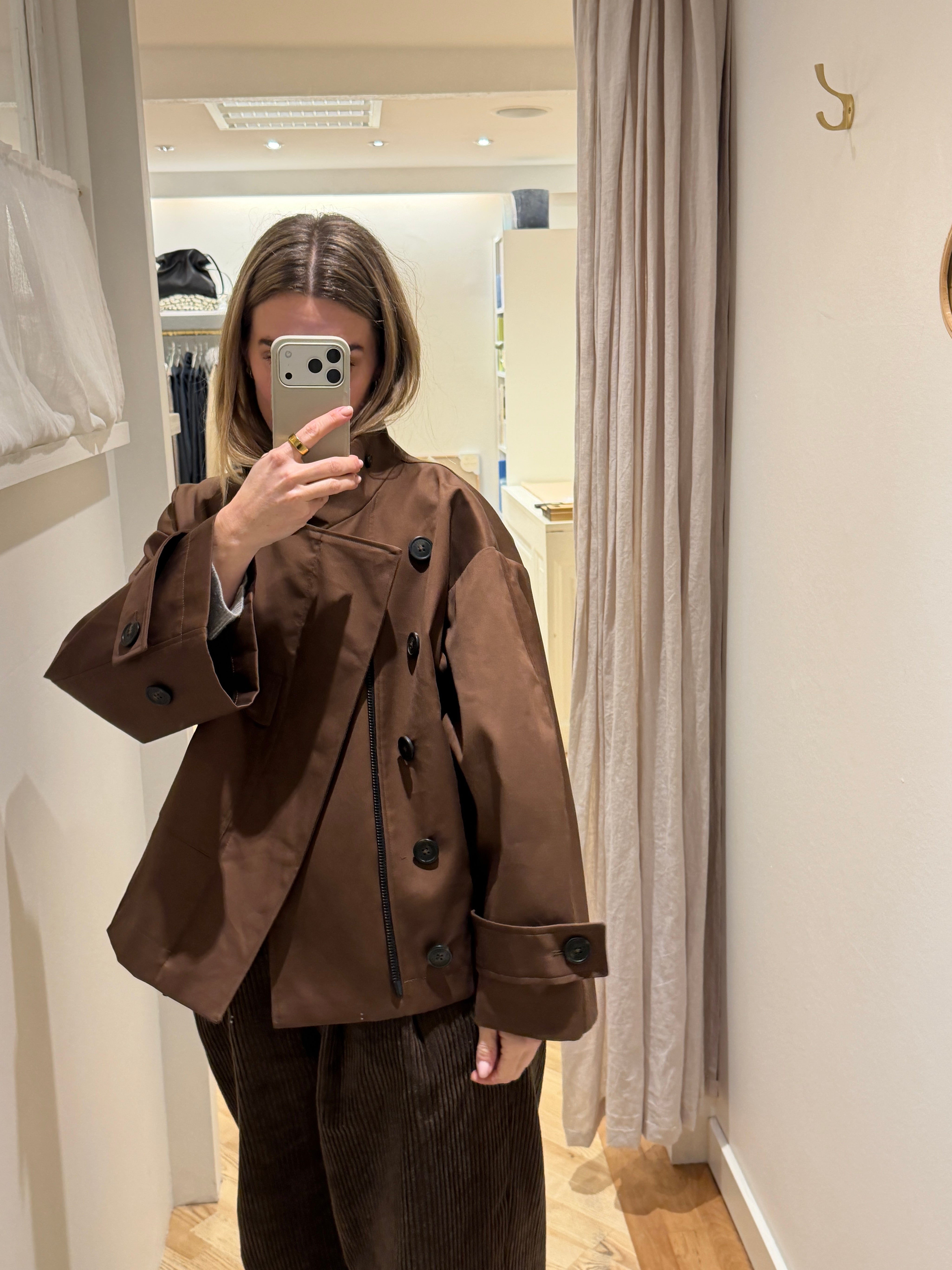 Water resistant jacket - Dusty brown