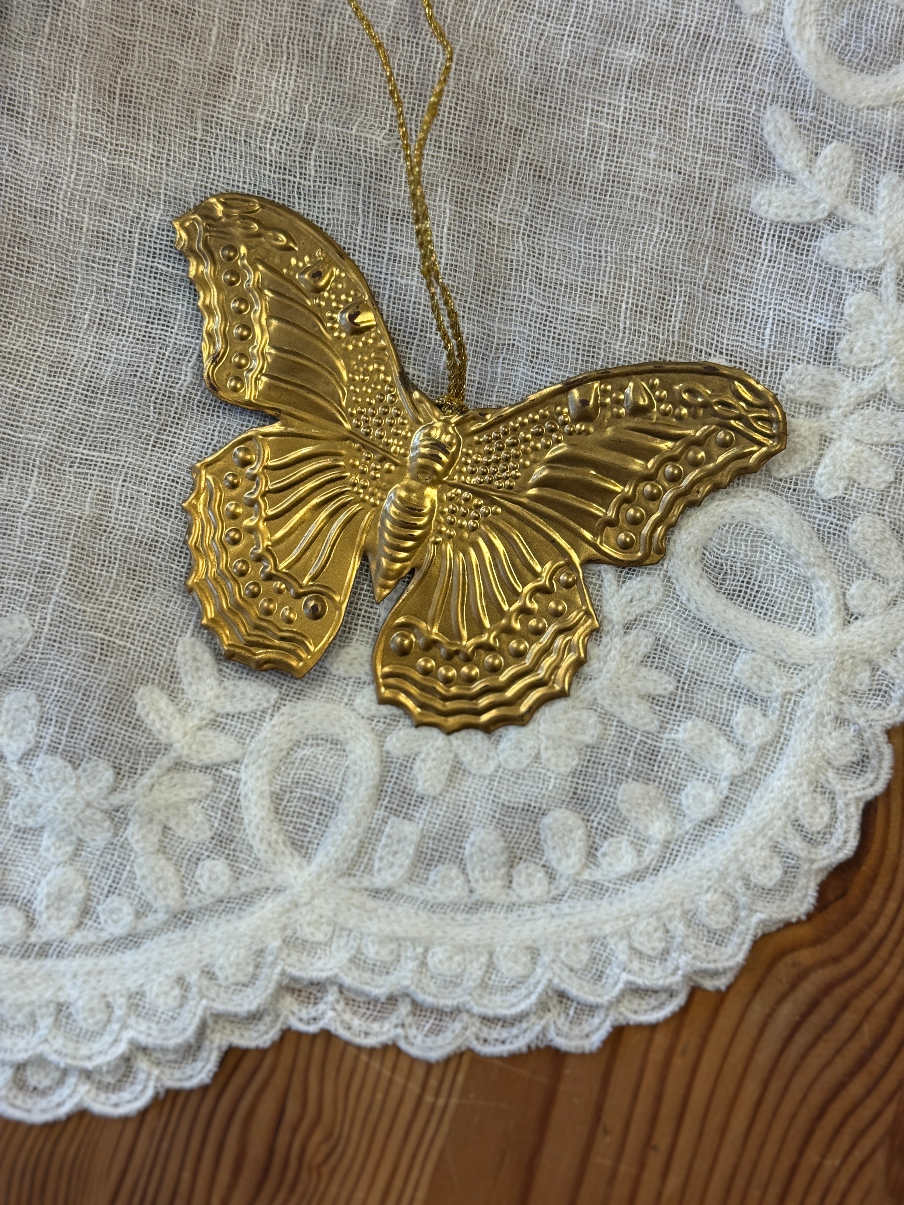 Sommerfugl ophæng - messing