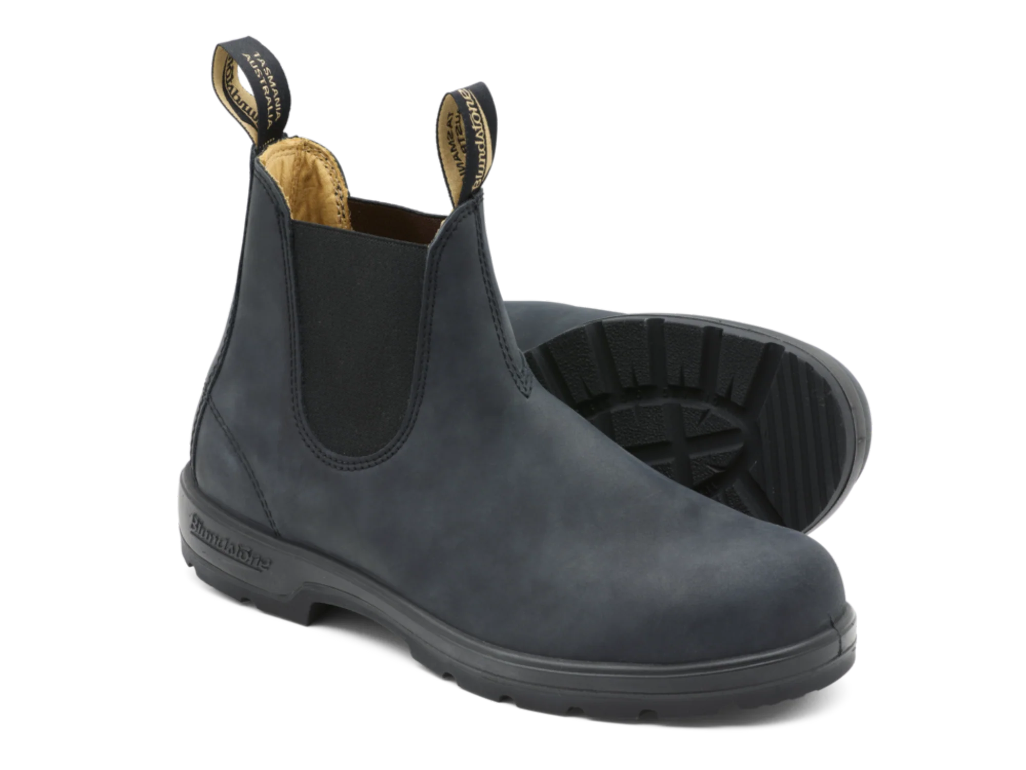 Classic Chelsea Boots - Rustic Black