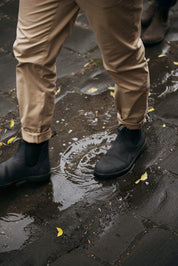 Classic Chelsea Boots - Rustic Black