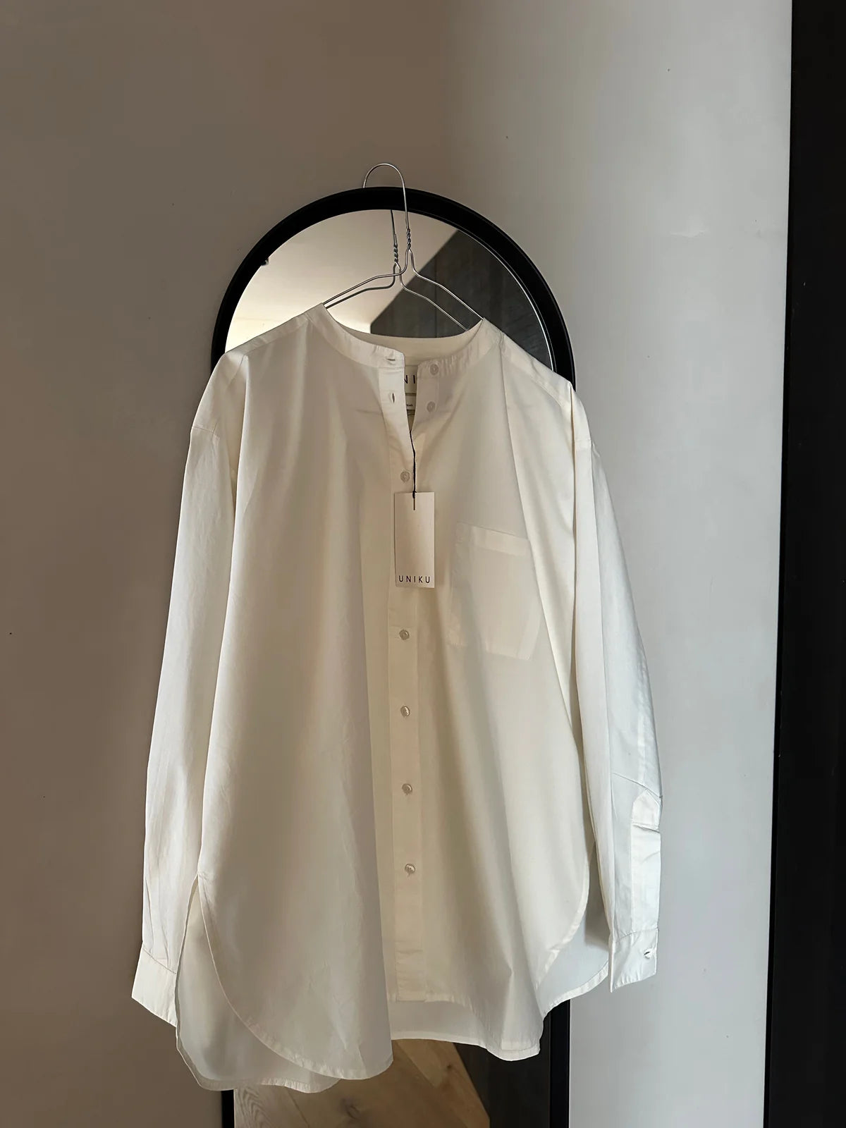 Ocean slit ls shirt - Ecru