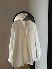 Ocean slit ls shirt - Ecru