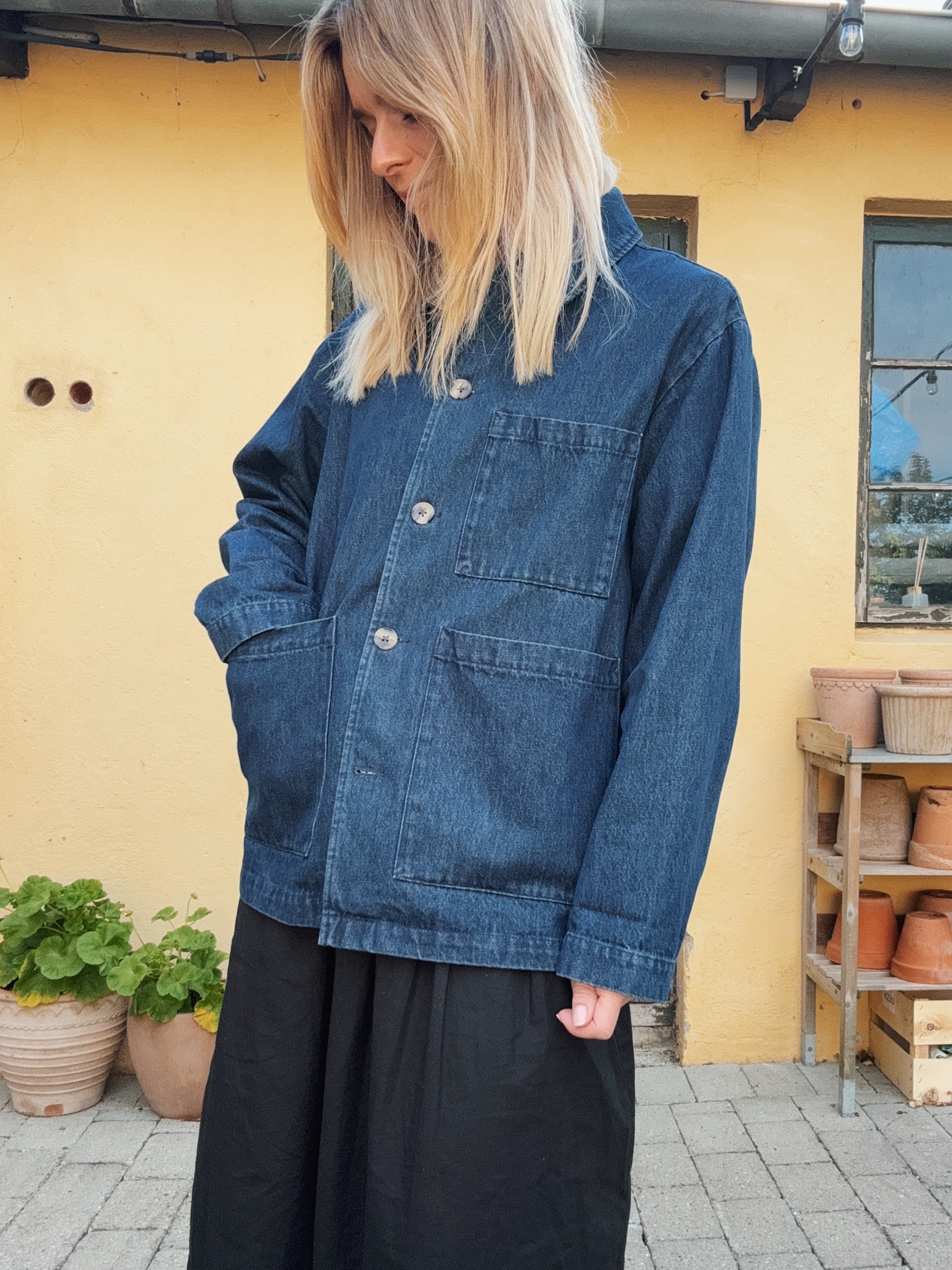 Cameron dark indigo denim workwear jacket
