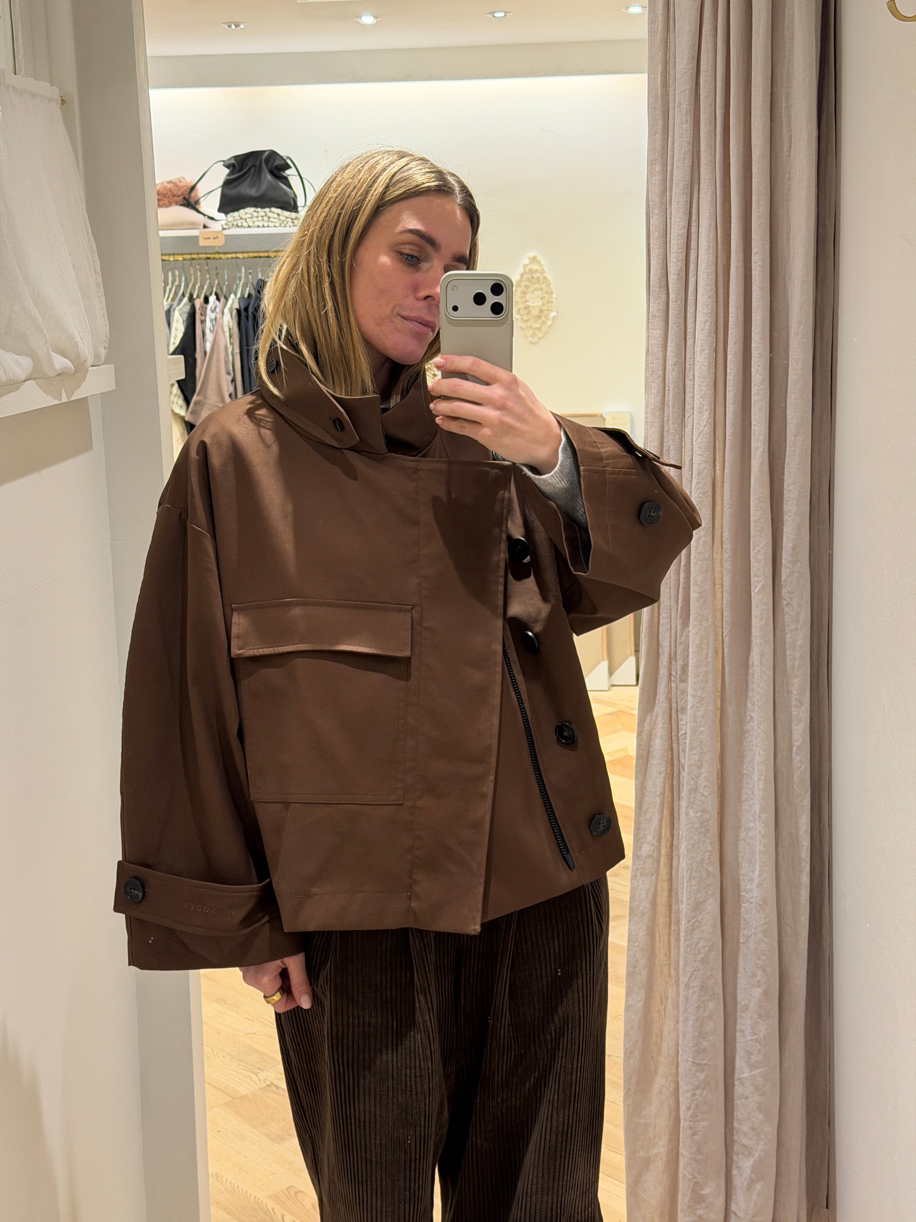 Water resistant jacket - Dusty brown