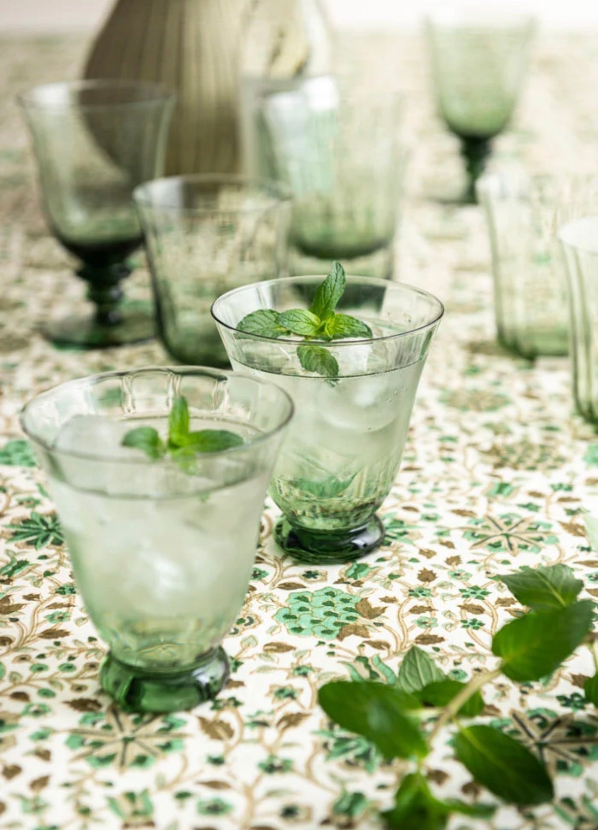 Water glass Trellis 2 pak - Sage