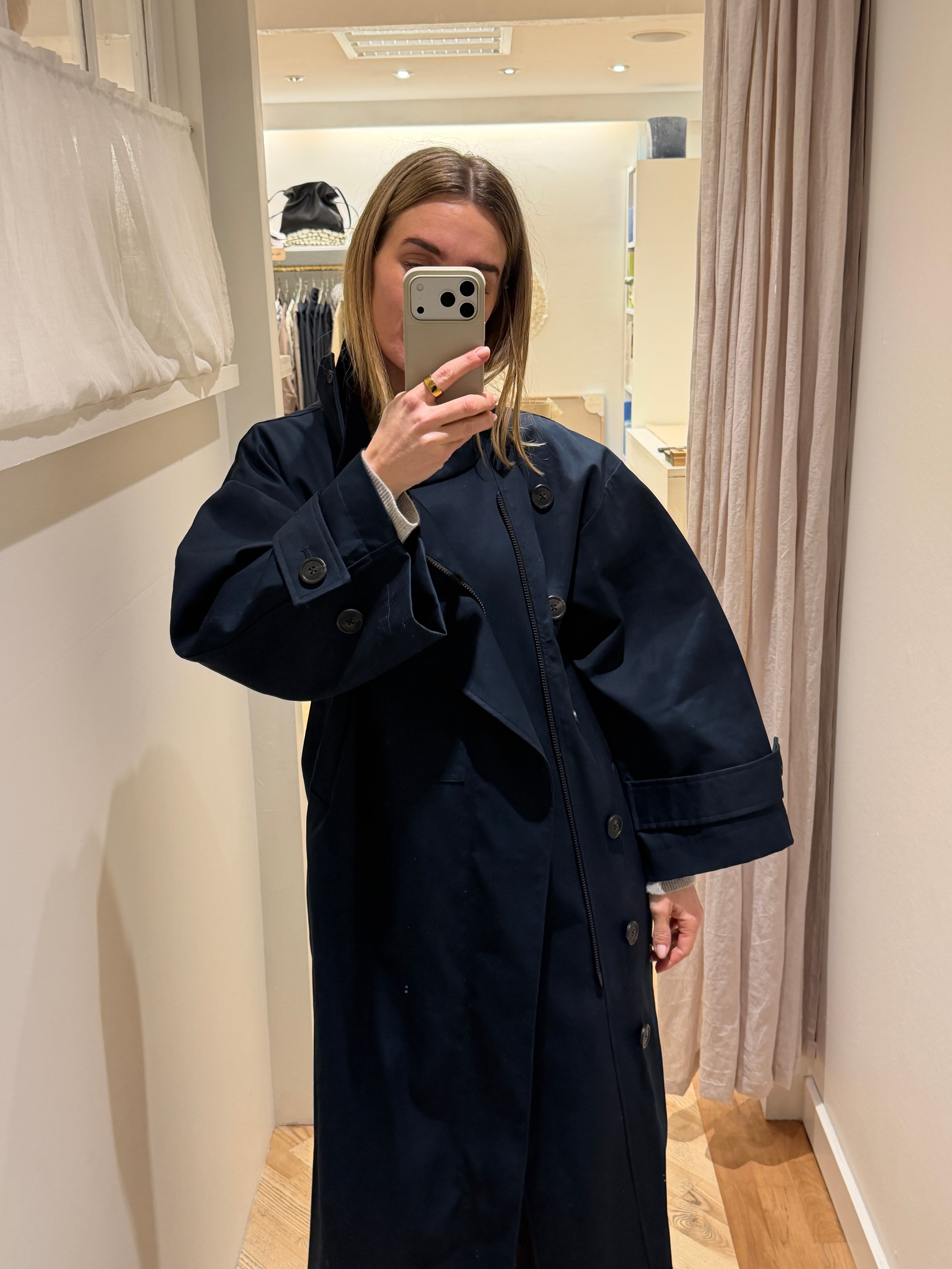 Water resistant coat - Navy