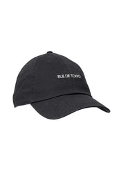 Rue de Tokyo chino cotton twill cap - black
