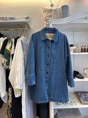 Chiri washed indigo denim shirt/jacket