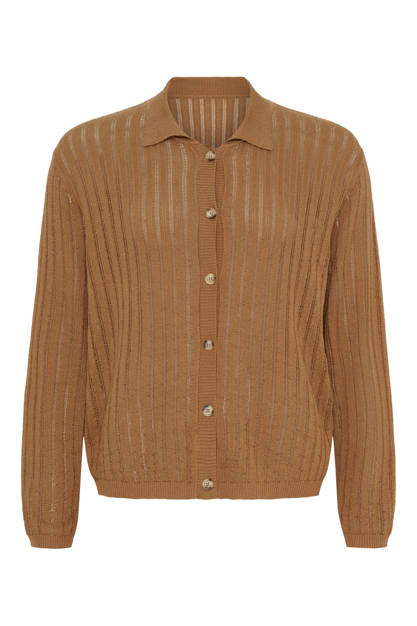 Amelia ls knit cardigan - Hazelnut