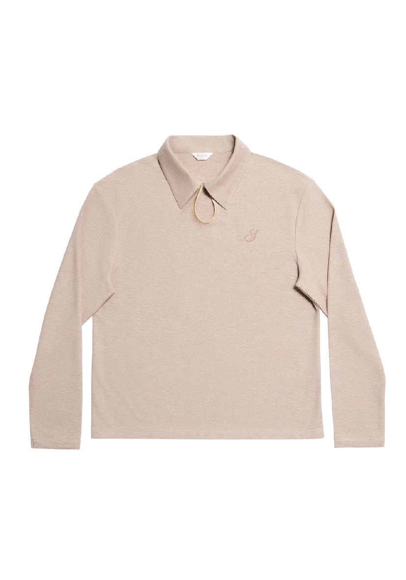 Alice polo - beige melange