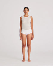 Alberte S'less silk top - Off white
