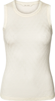 Alberte S'less silk top - Off white