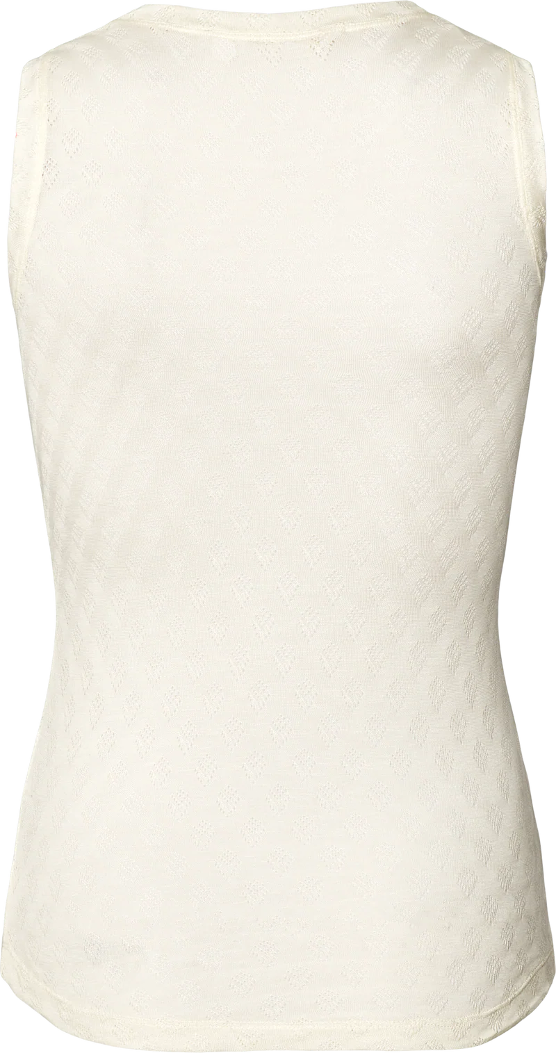 Alberte S'less silk top - Off white