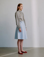 Becca skirt - milky stripe