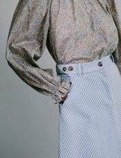 Becca skirt - milky stripe