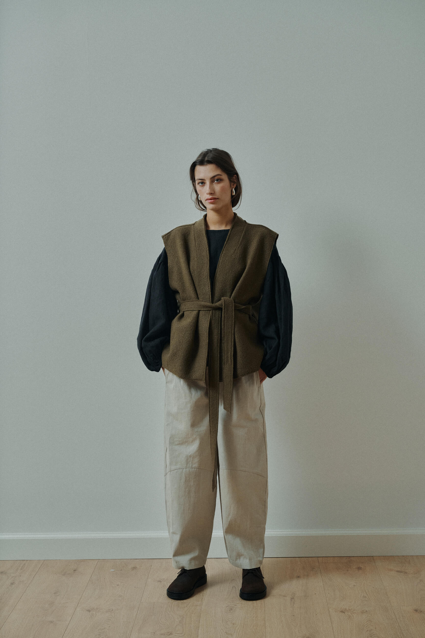 Vera barrel pants - oatmeal