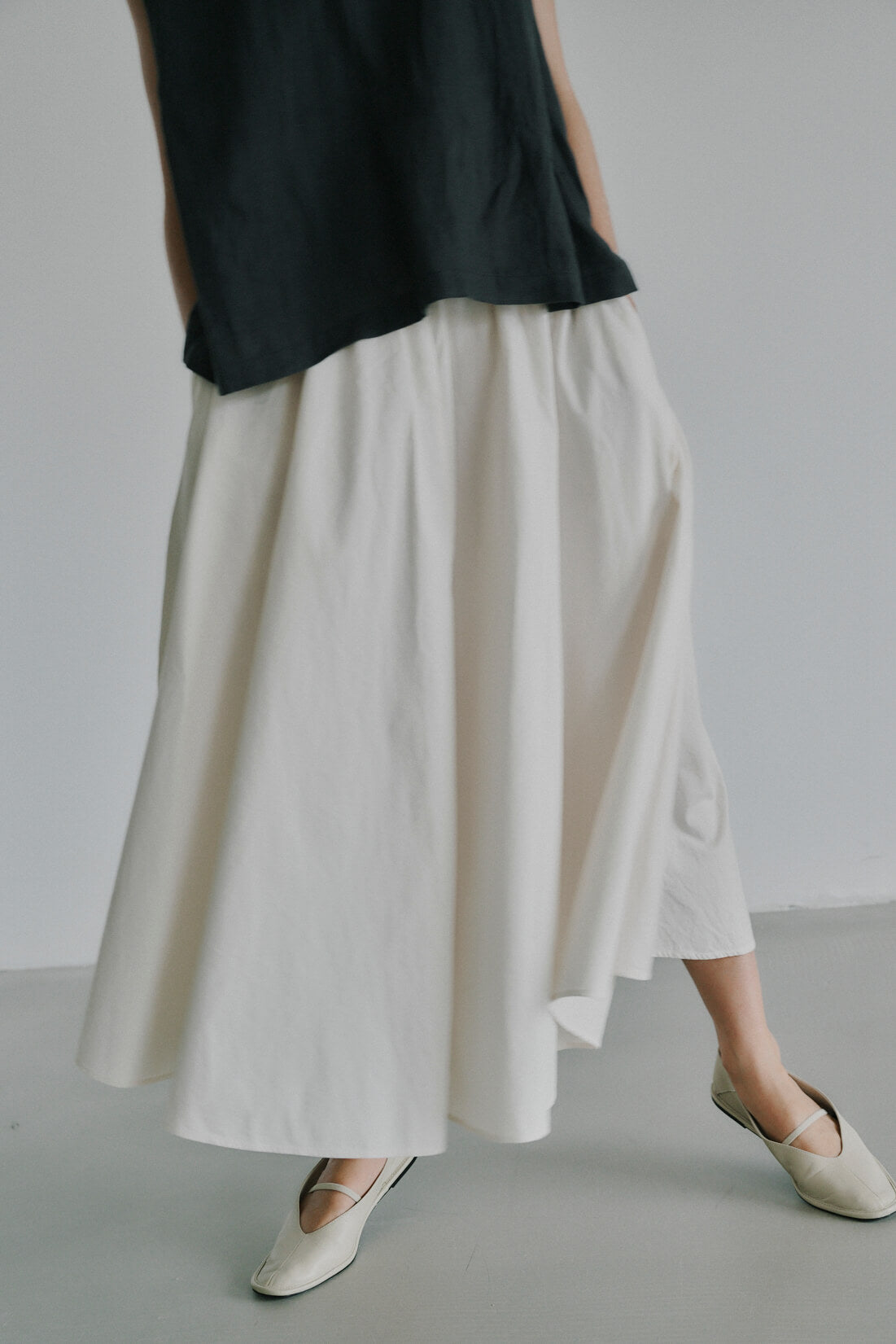 Irissa Long skirt - White sand